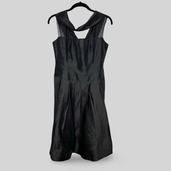Adrianna Papell Mesh Neck Cocktail Dress - Picture 1 of 6